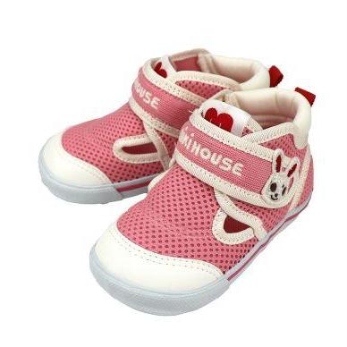 miki house double russell mesh shoes pink - kodomo boston