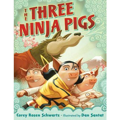 the three ninja pigs, three little pigs wolf story books for children free shipping kodomo boston