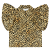 caroline bosmans puff sleeve shirt leopard