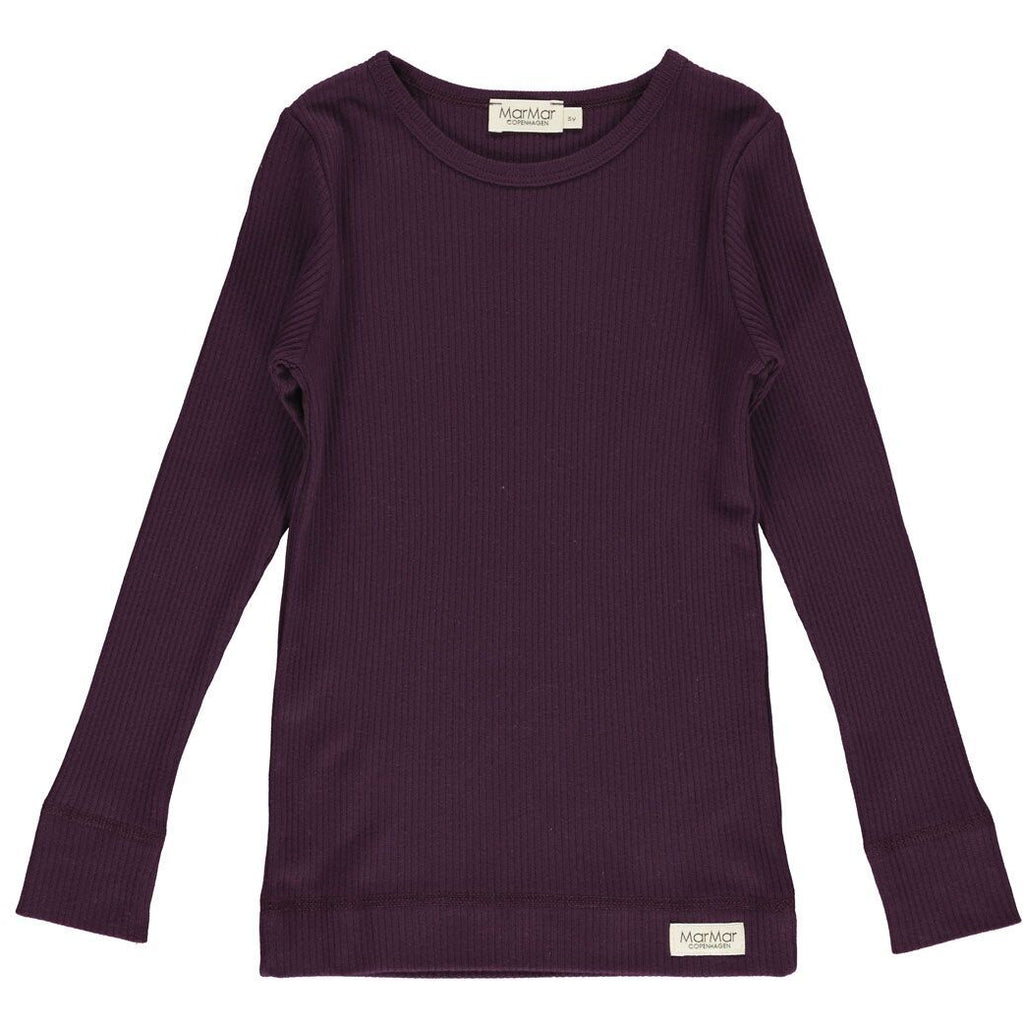 marmar copenhagen plain tee purple night - kodomo