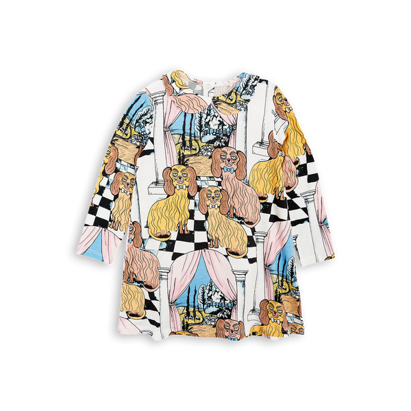 mini rodini oh la la dashing dogs dress - kodomo
