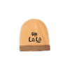 mini rodini oh la la wool beanie beige - kodomo