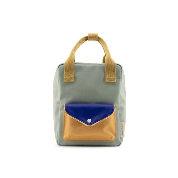 sticky lemon small envelope backpack blue bird