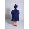 tia cibani crush pleated smock dress licorice tulle, girl's formal dresses