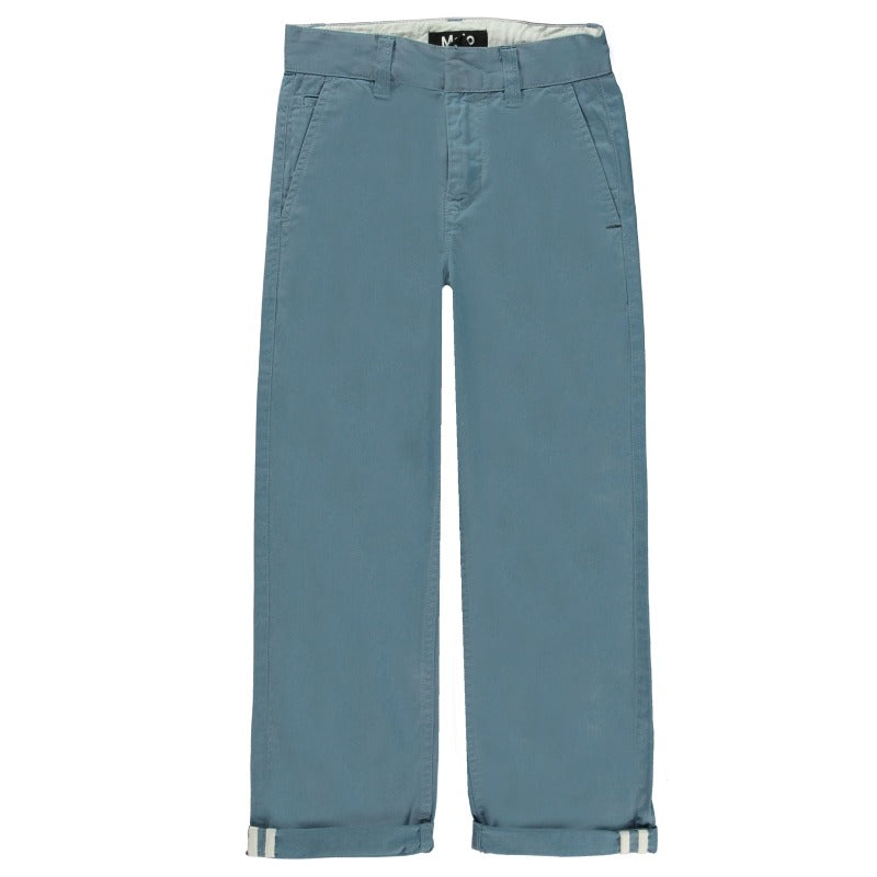 molo ace woven pants atlas blue