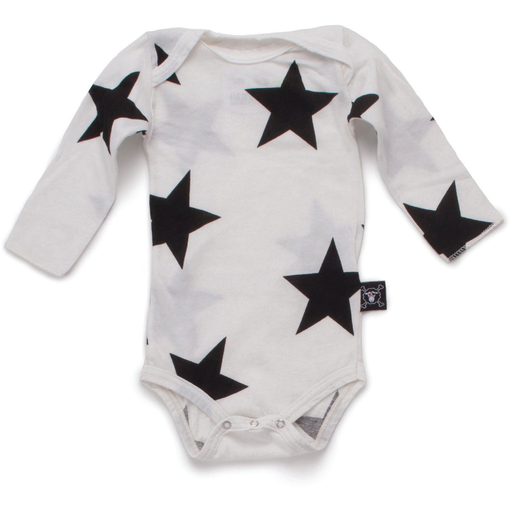 nununu long sleeve star onesie - kodomo