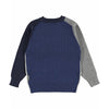 molo bosse knit colorblock sweater grey