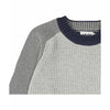 molo bosse knit colorblock sweater grey