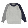 molo bosse knit colorblock sweater grey
