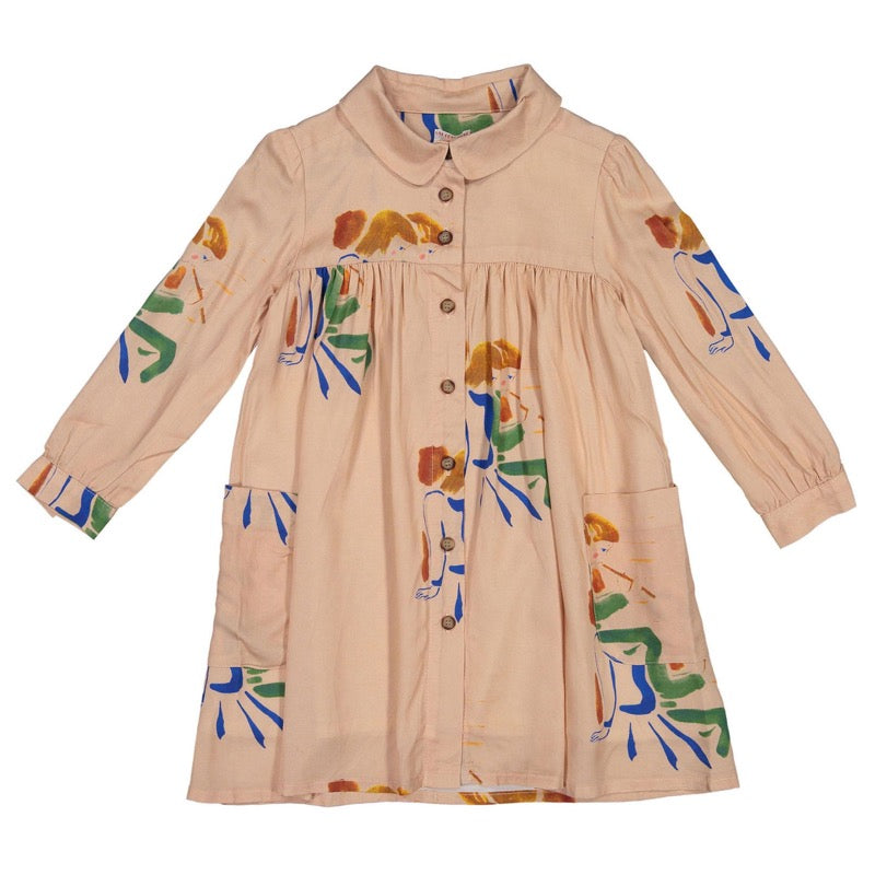 morley mercy dress rose