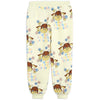 mini rodini wow cow sweatpants off white - exclusive collection, kid's joggers