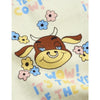 mini rodini wow cow sweatpants off white - exclusive collection, kid's joggers