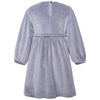 paade mode velvet dress grey back view