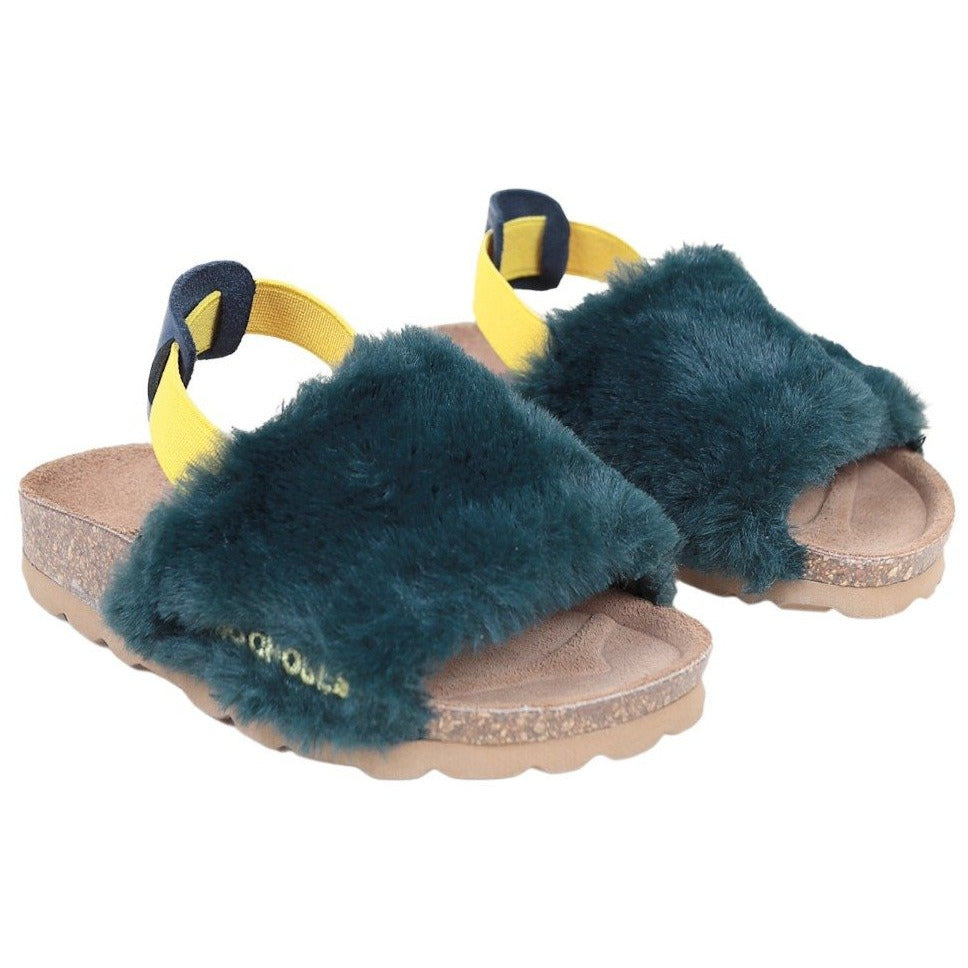 bobo choses b.c embroidered sheepskin sandals, new kids fashion accessories shoes, aw20 marvellous trades collection at kodomo boston, fast free shipping