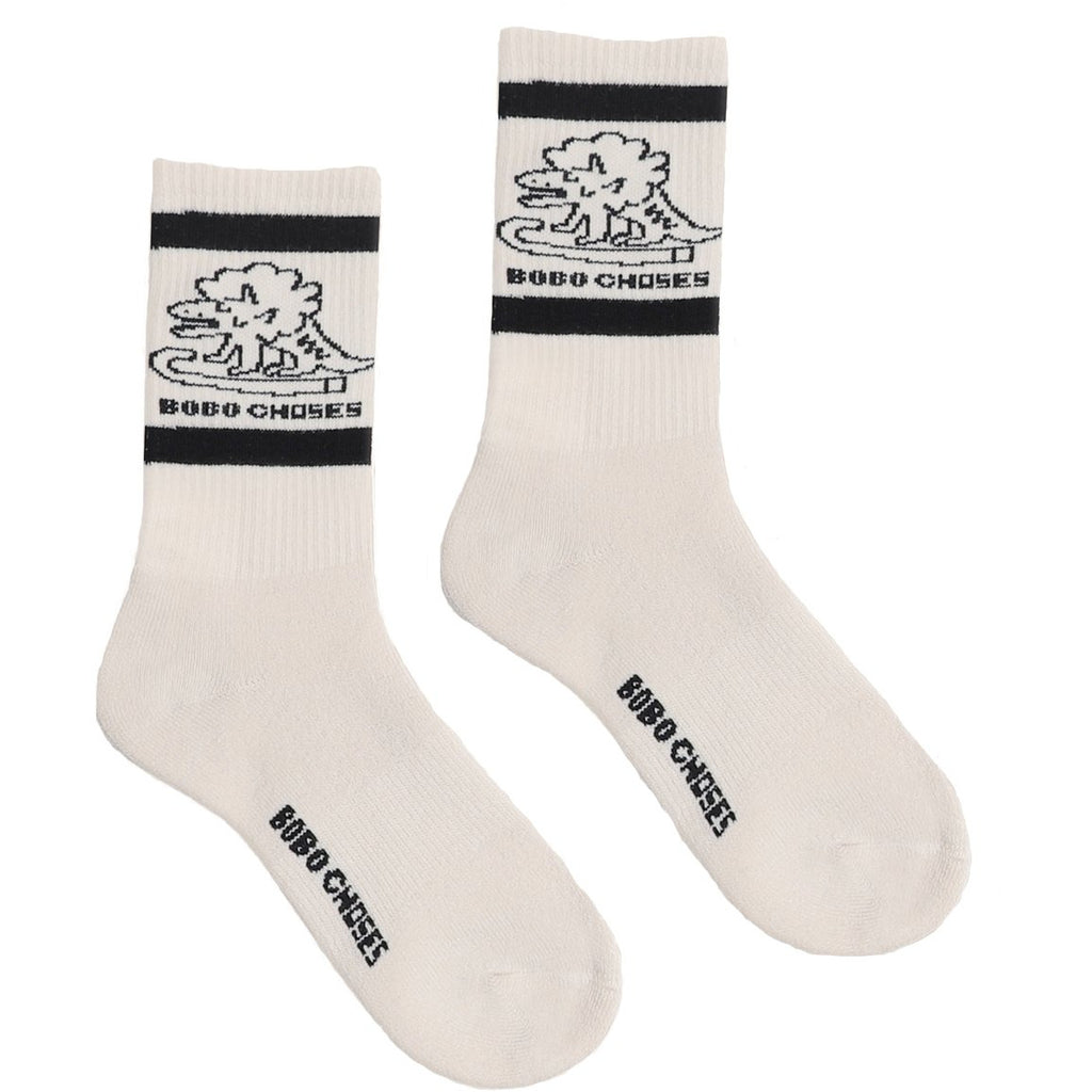 Kodomo Boston, Bobo Choses Dino Long Socks, Black 