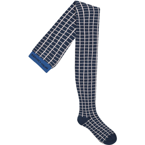 bobo choses grid tights, new fall winter ethical baby and children's clothing at kodomo boston, free shipping