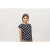 motoreta aguadulce t-shirt black & white dots - kodomo tops - children's clothing in boston, motoreta - bobo choses, atsuyo et akiko, belle enfant, mamma couture, moi, my little cozmo, nico nico