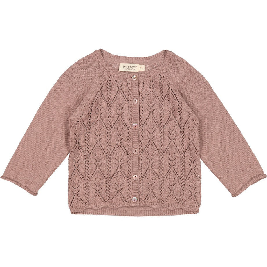 marmar copenhagen totti cardigan dusty mauve