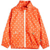 mini rodini polka woven dot sporty jacket red