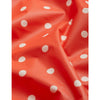 mini rodini polka woven dot sporty jacket red