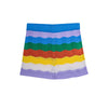 paade mode knit shorts rainbow blue