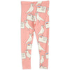 mini rodini pigeons tencel aop leggings pink