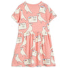 mini rodini pigeons tencel aop ss dress