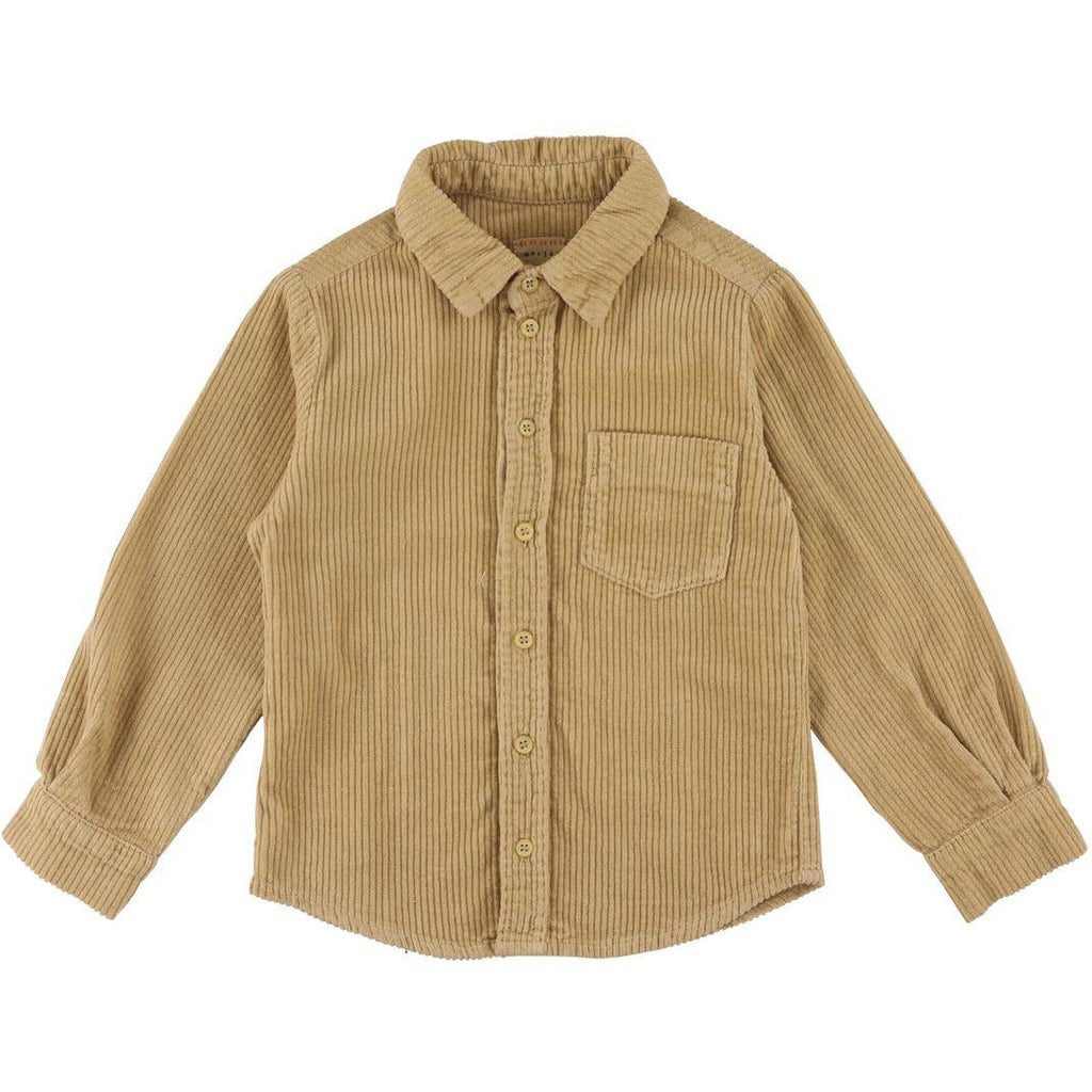 morley benjamin lightcord deer shirt - kodomo boston, fats shipping, boys corduroy shirts