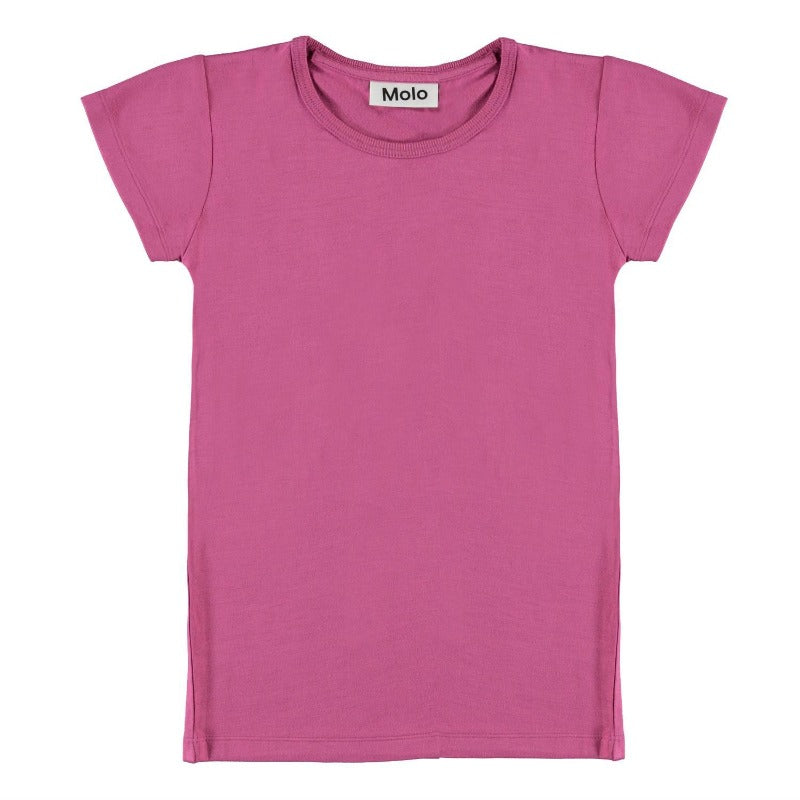 molo rasmine short sleeve t-shirt wildrose, girl's tops