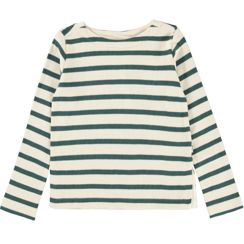 molo rafina long sleeve t-shirt wild ivory stripe