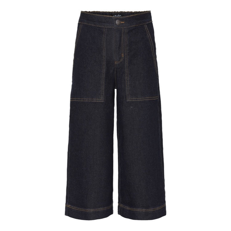 molo alyna cropped jeans raw indigo