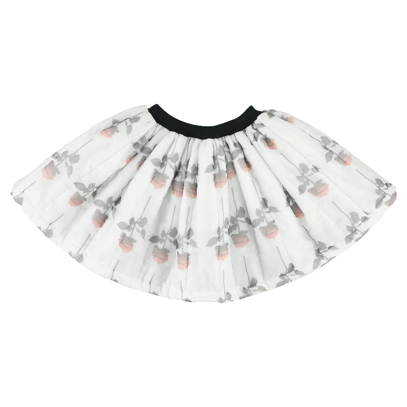 caroline bosmans padded mini skirt matte rose