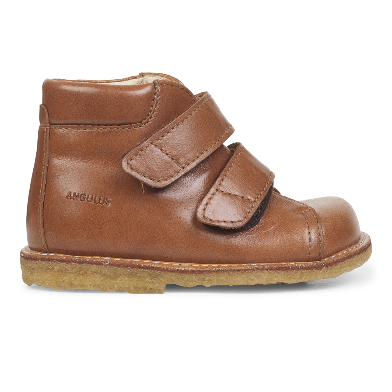 starter boot with velcro cognac –