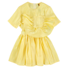 caroline bosmans pocket dress glimmer yellow