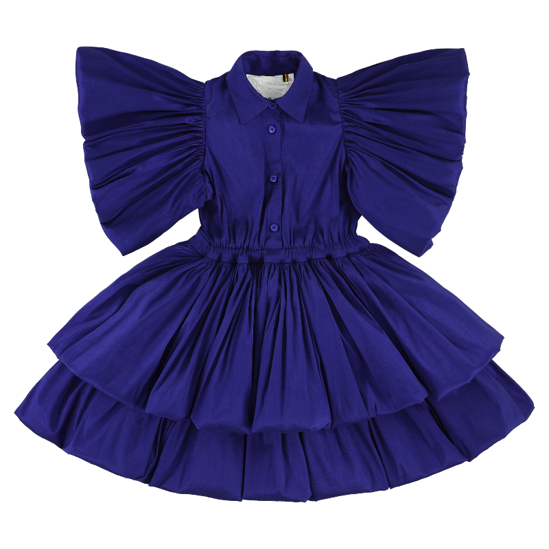 caroline bosmans dress tafta electric