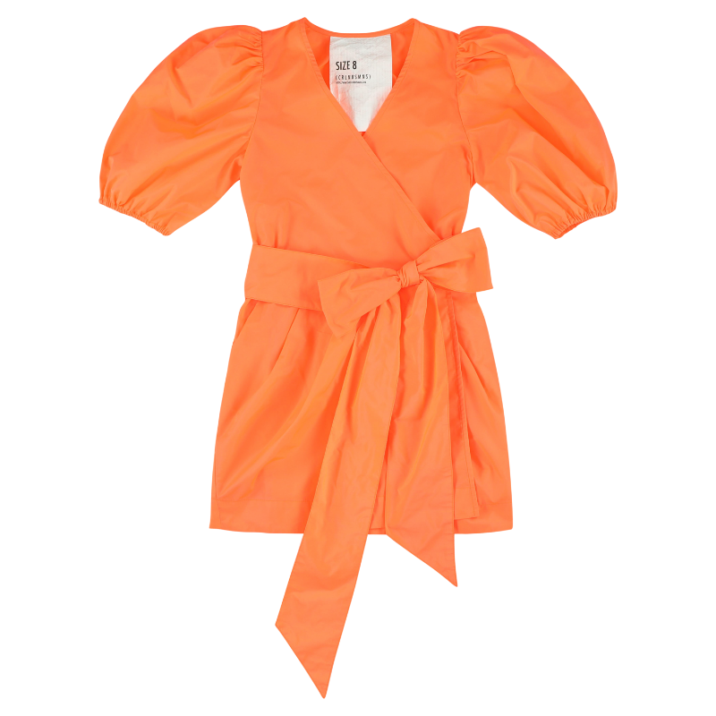 caroline bosmans dress fluo orange