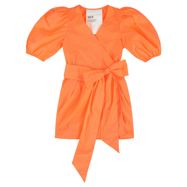 caroline bosmans dress fluo orange