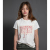 nununu embroidered control freak t-shirt natural, urban minimalist kids clothing at kodomo boston