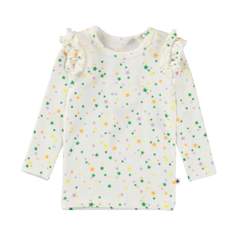 molo emma baby long sleeve shirt mini rainbow stars