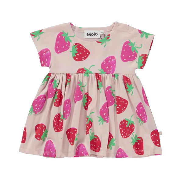 molo channi baby dress strawberries