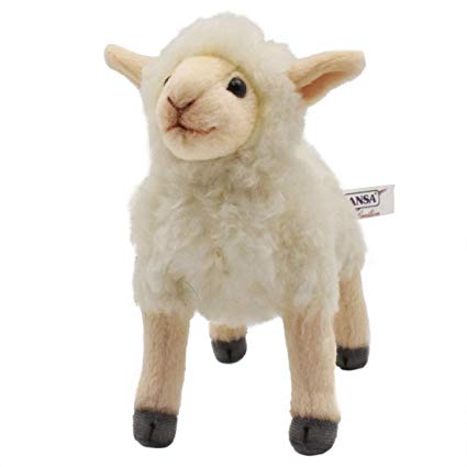 hansa cream little lamb - kodomo boston, fast shipping, toys for kids, stuffed animals for kids