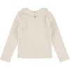 morley ocelot soft ribbed top powder