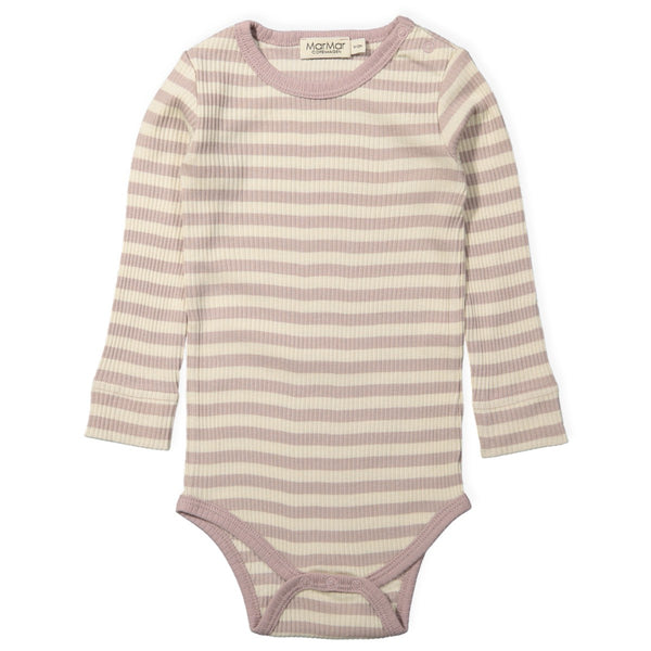 marmar copenhagen faded rose stripes long sleeve body - kodomo