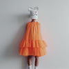 caroline bosmans dress tulle fluorescent orange