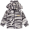 molo dirki baby hoodie tiger white