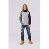 molo bosse knit colorblock sweater grey