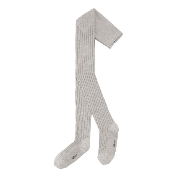 molo ribbed tights grey