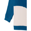 motoreta baby long sweatshirt blue & off white
