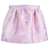 hucklebones gathered skirt lilac/ rose gold