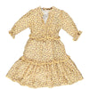 simple kids agra dress yellow, free shipping kodomo boston